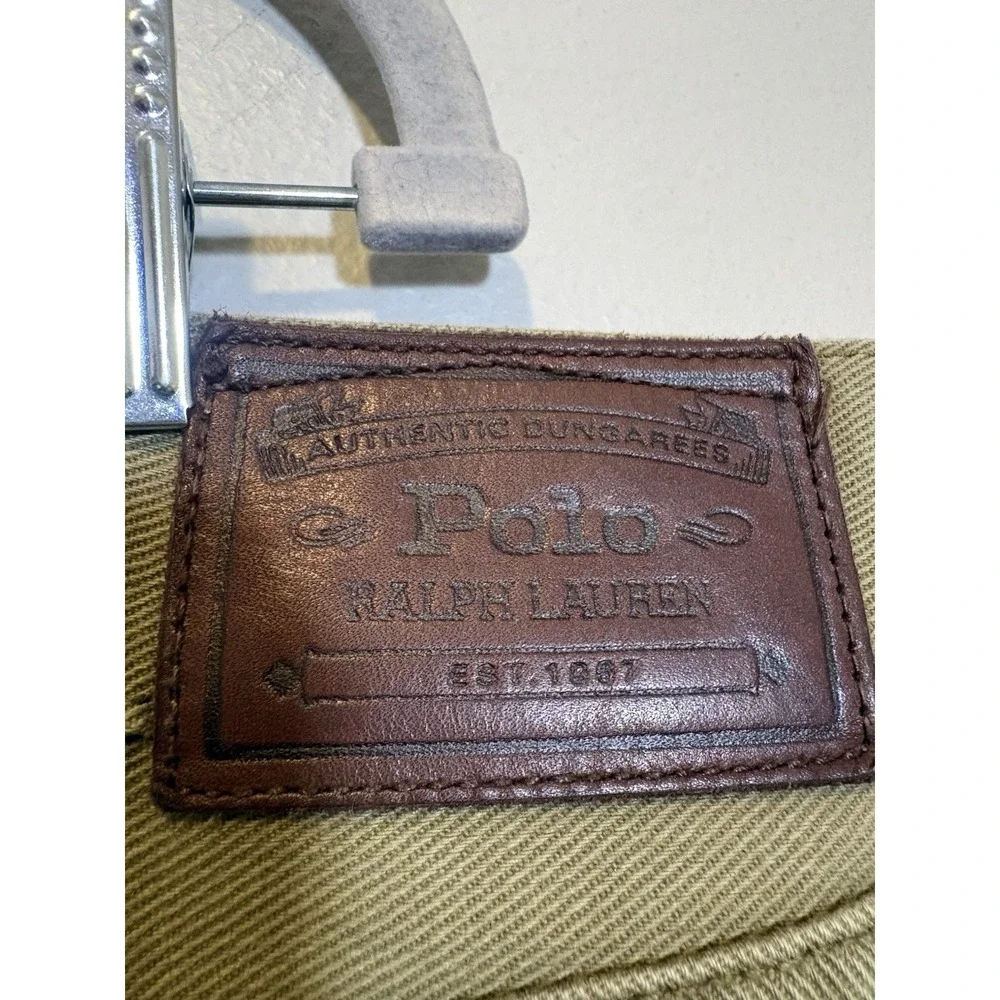 Polo Ralph Lauren Khaki Pants Straight Fit 38/30(40x29) Preppy Office Casual